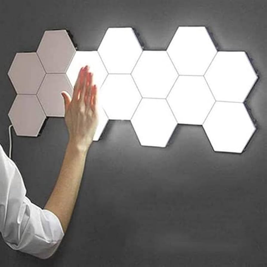 Touch Sensitive Modular Wall Lights, Honeycomb Lightings